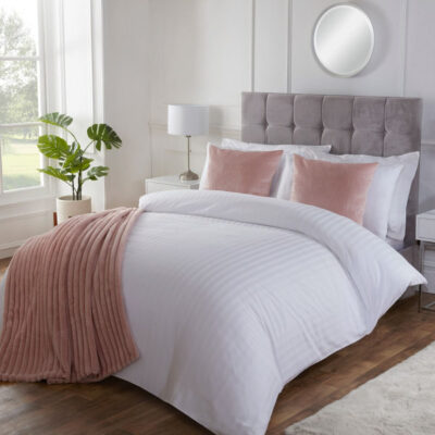 Julian Charles Hotel Collection Satin White Stripe