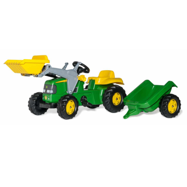 Rolly Kid John Deere w loader & trailer